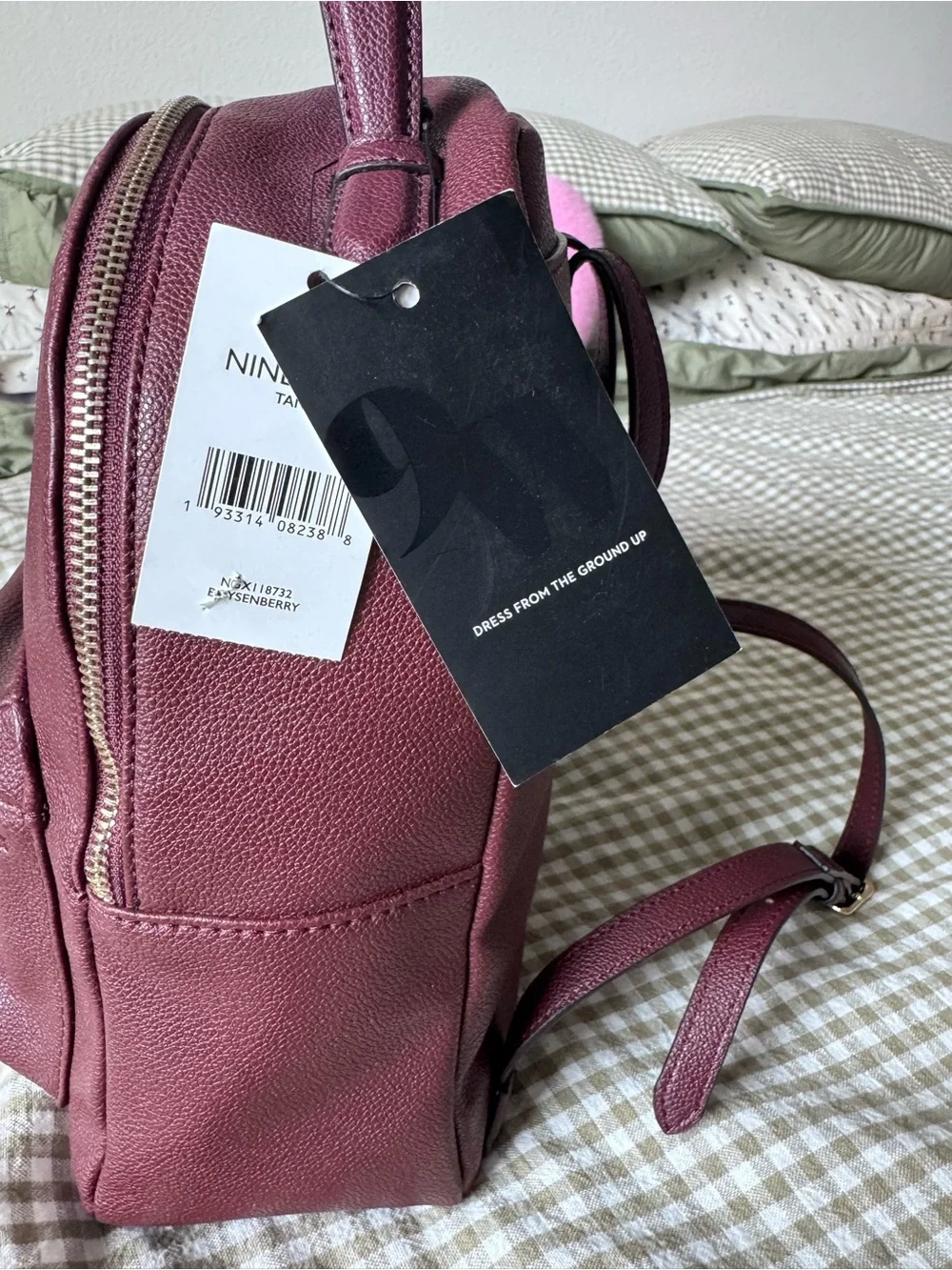Nine West Boysenberry mini backpack